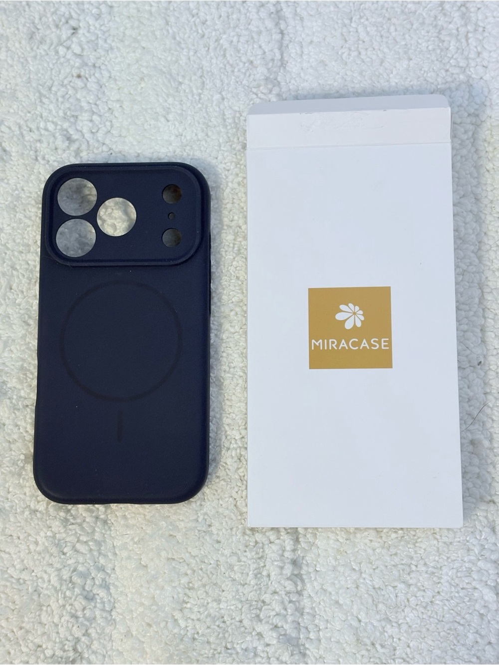 NEW iPhone 17 Pro Case Navy Magsafe 4 Layer Shockproof 3mm Silicone Miracase